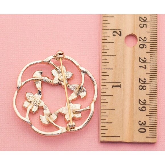 Vintage Unique Spiral Flower Vortex Brooch | Sarah Coventry | H18 - Picture 2 of 2